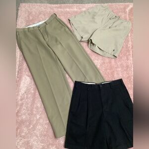 Classic Men's Khaki Dress Pants & Shorts Bundle